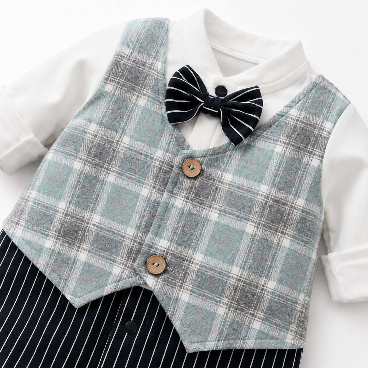 AMA™ Little Mint Gentleman Kids Romper