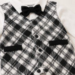 AMA™ Little Monochrome Gentleman Kids Romper