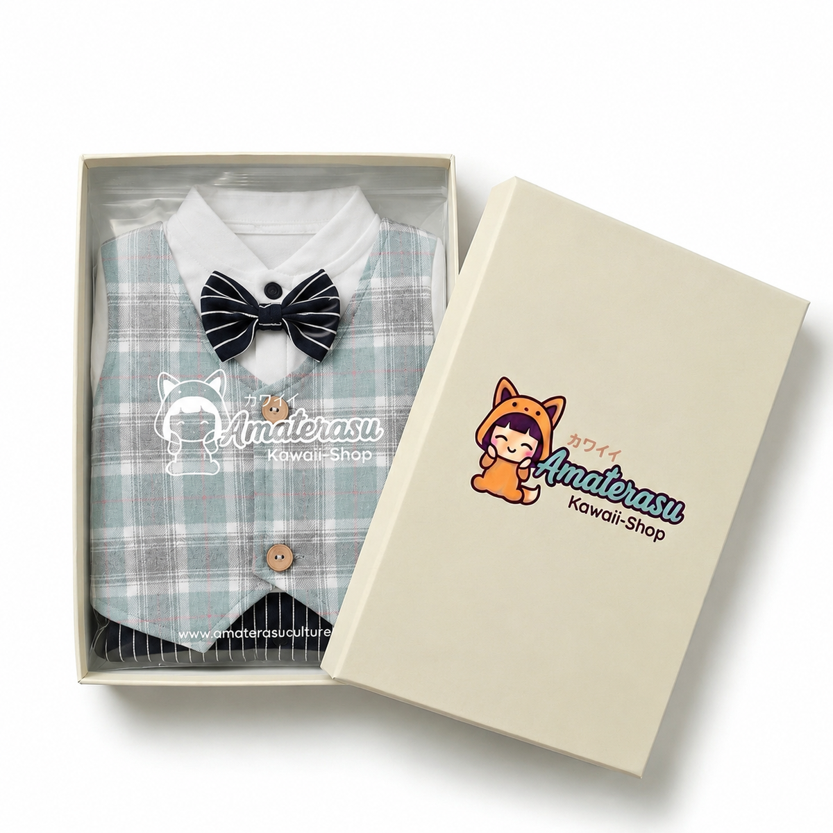 AMA™ Little Mint Gentleman Kids Romper
