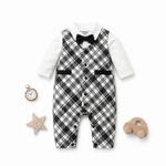 AMA™ Little Monochrome Gentleman Kids Romper