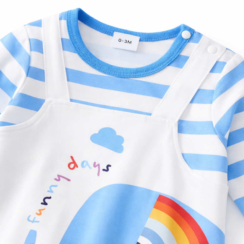 AMA™ Little Rainbow Elephant Kids Onesie