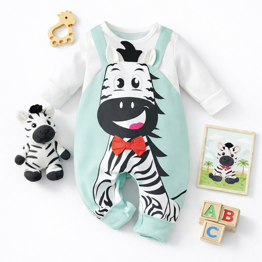 AMA™ Little Zebra Bowtie Kids Onesie