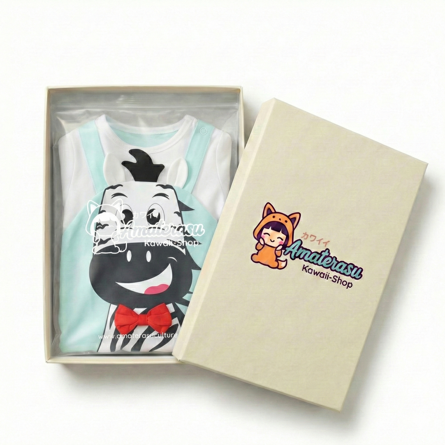 AMA™ Little Zebra Bowtie Kids Onesie