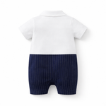 AMA™ Little Gentleman Bowtie Kids Romper
