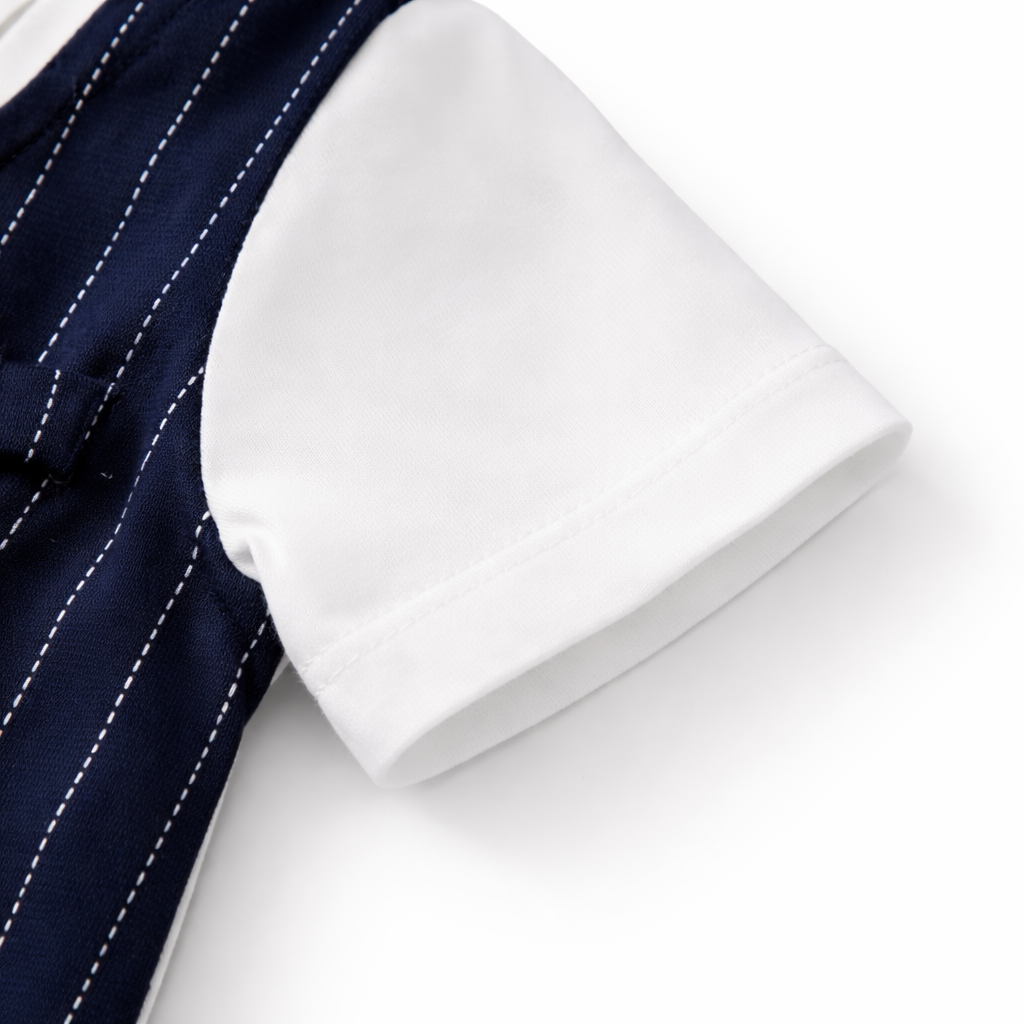 AMA™ Little Gentleman Bowtie Kids Romper