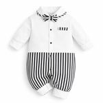 AMA™ Little Stripe Gentleman Kids Romper