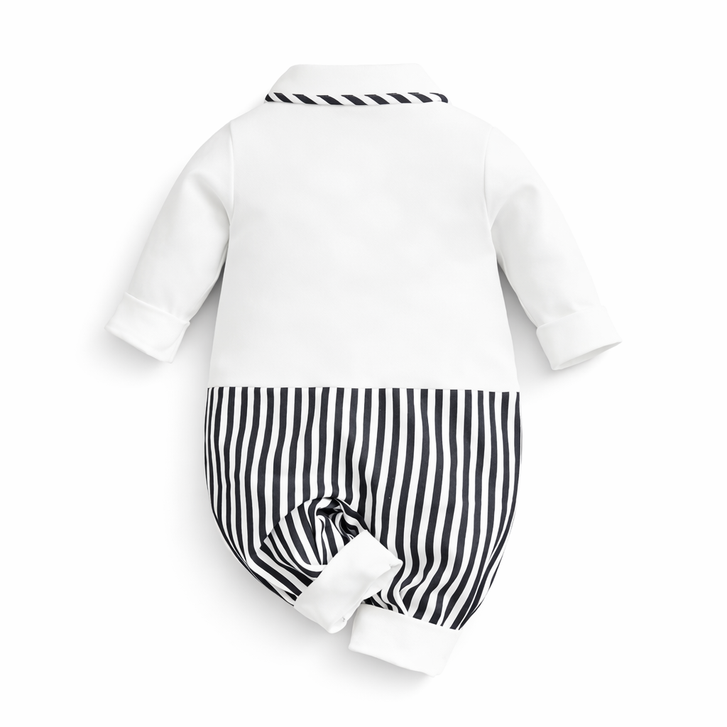 AMA™ Little Stripe Gentleman Kids Romper
