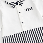 AMA™ Little Stripe Gentleman Kids Romper