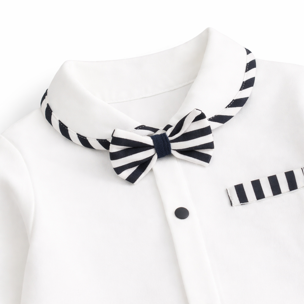 AMA™ Little Stripe Gentleman Kids Romper