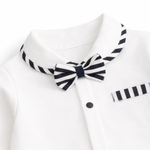AMA™ Little Stripe Gentleman Kids Romper