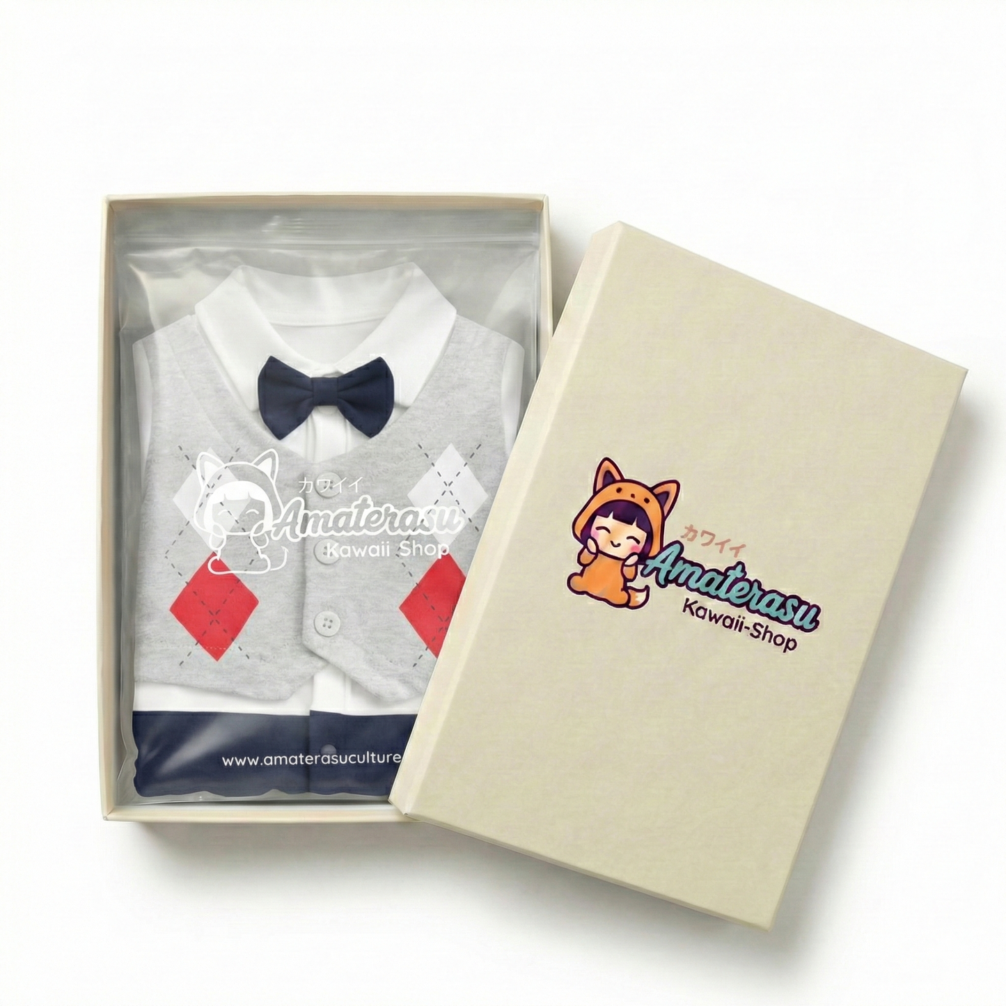 AMA™ Little Argyle Gentleman Kids Onesie