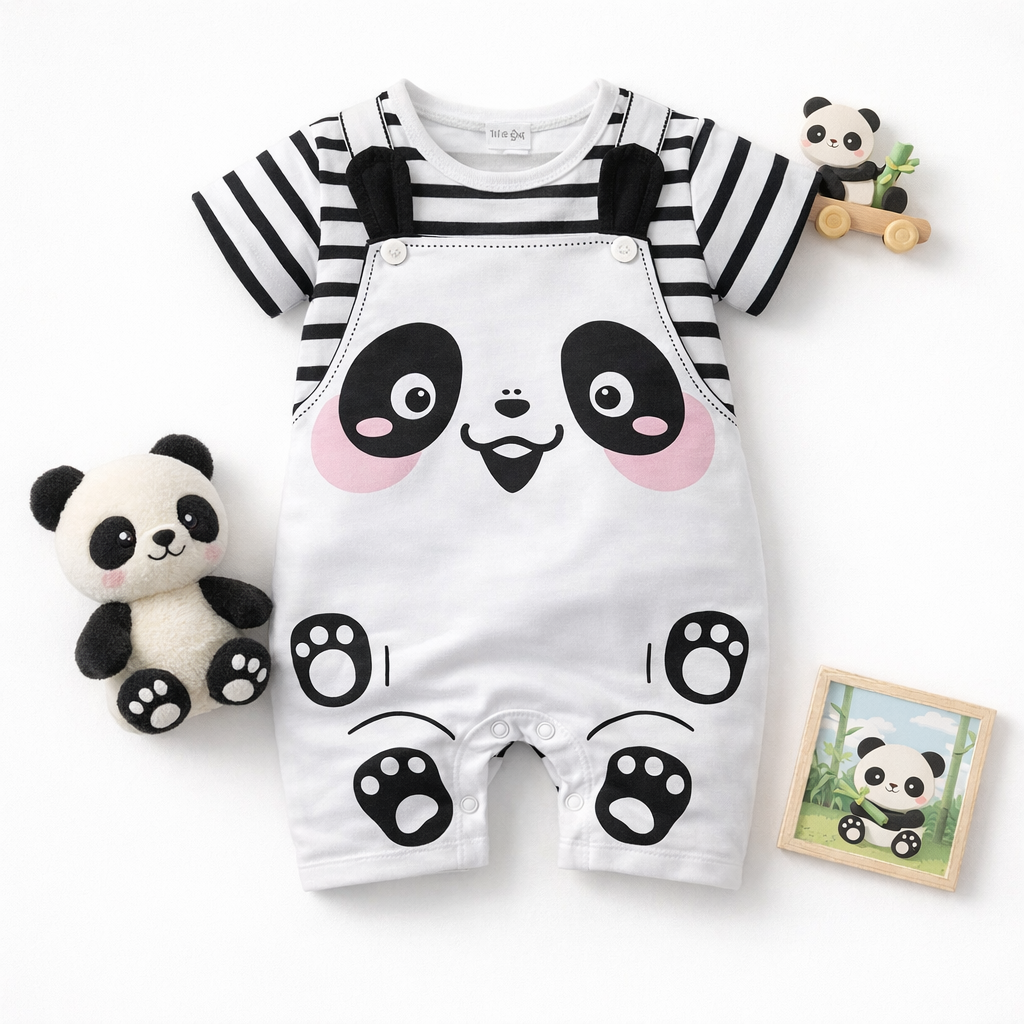 AMA™ Little Panda Kids Romper