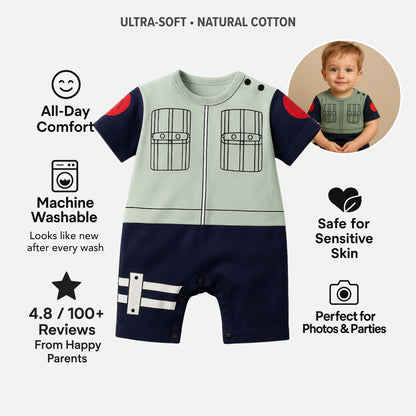 AMA™ Little Kakashi Short Sleeve Bodysuit
