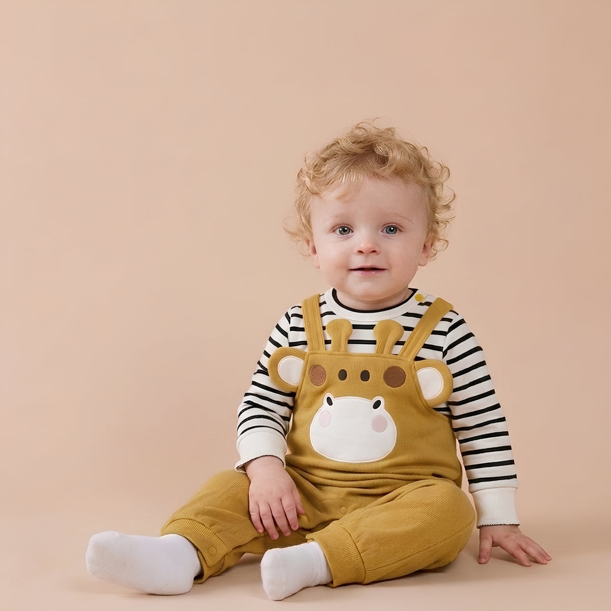 AMA™ Little Giraffe Charm Kids Romper