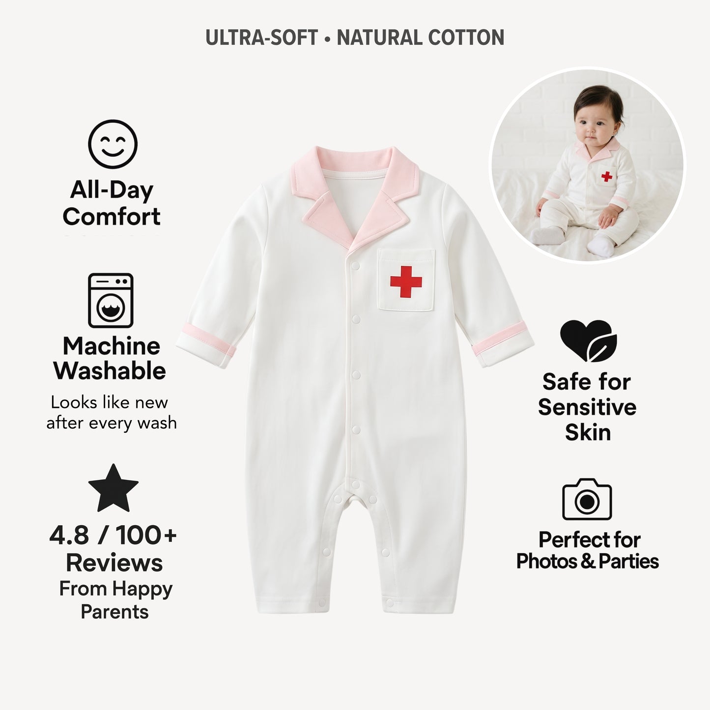 AMA™ Little Doctor Kids Onesie