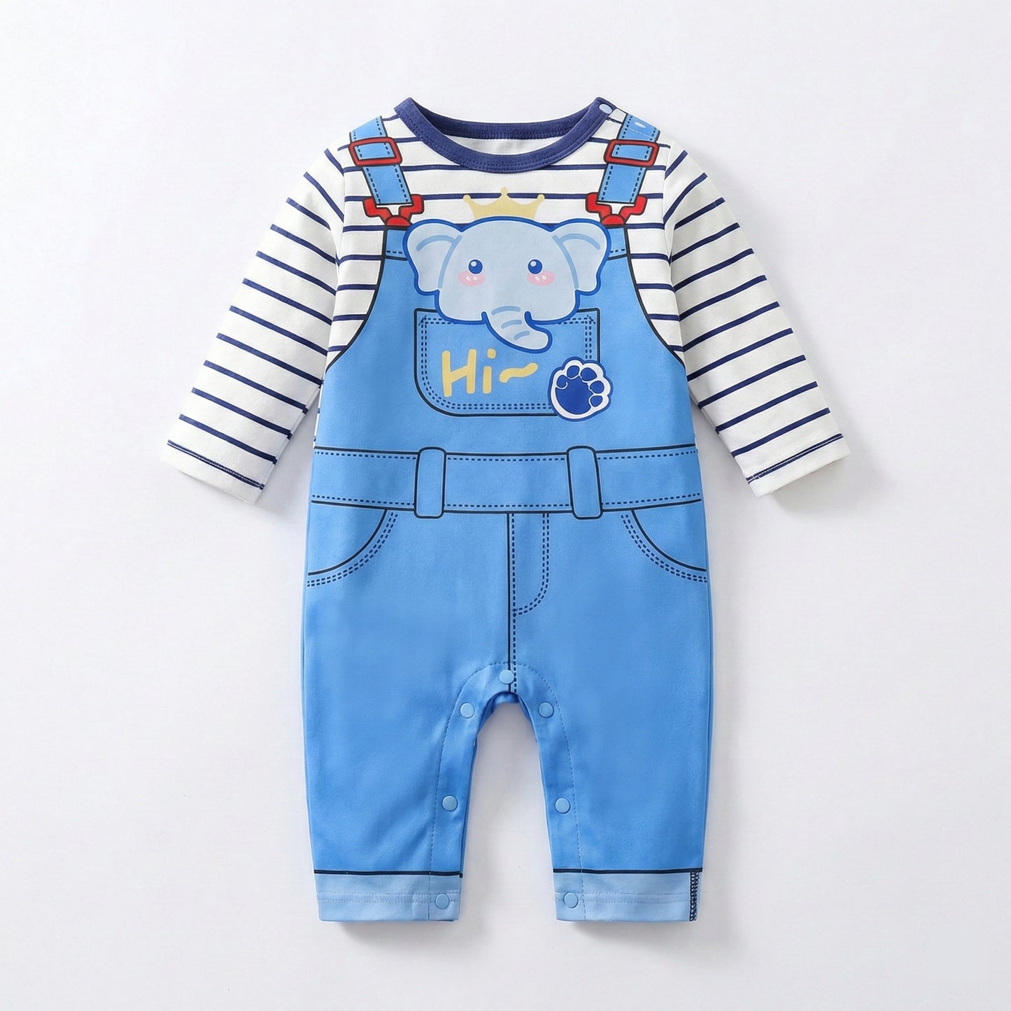 AMA™ Little Сute Elephant Kids Onesie