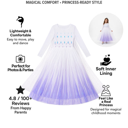 AMA™ Little Frost Queen Kids Dress