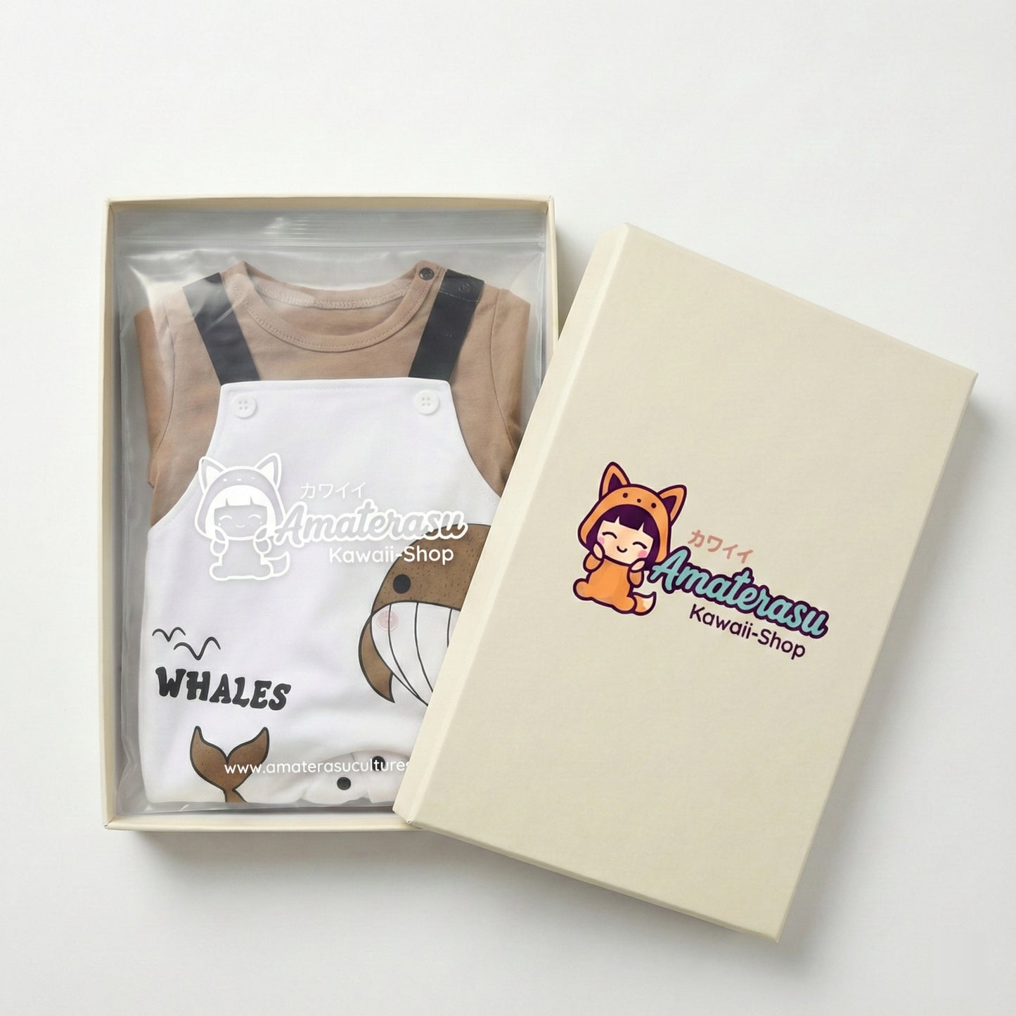 AMA™ Little Whale Kids Onesie