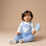 AMA™ Little Blue Bunny Kids Romper