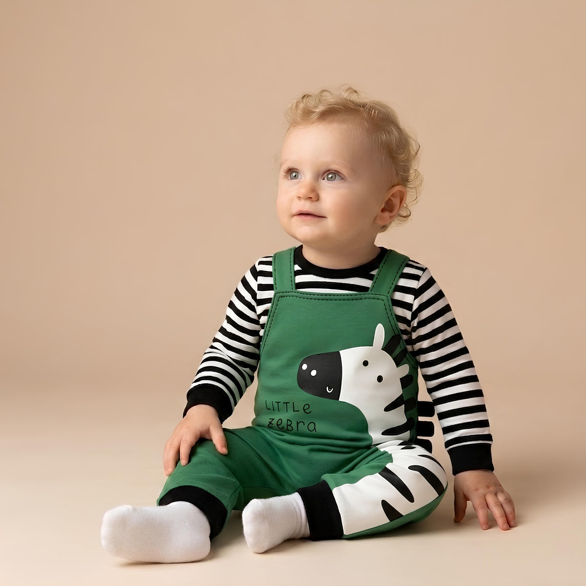 AMA™ Little Safari Zebra Kids Romper