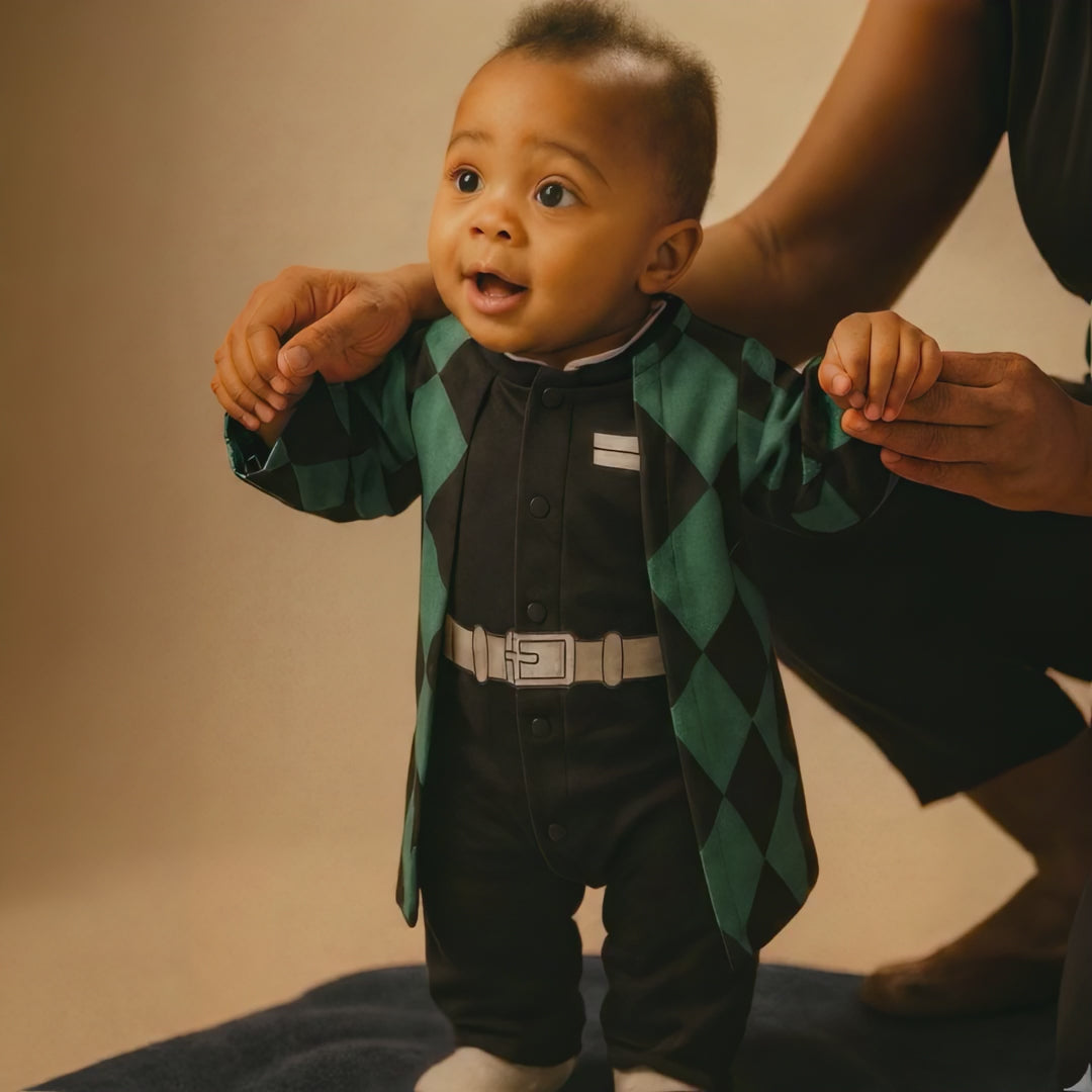 AMA™ Little Tanjiro Fullcover Kids Onesie