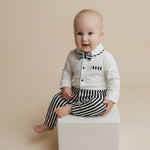 AMA™ Little Stripe Gentleman Kids Romper
