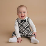 AMA™ Little Monochrome Gentleman Kids Romper
