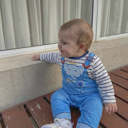 AMA™ Little Сute Elephant Kids Onesie