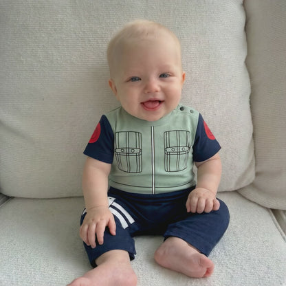 AMA™ Little Kakashi Short Sleeve Bodysuit