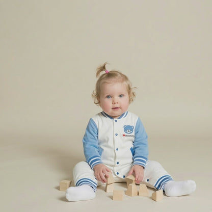 AMA™ Little Soccer Bear Kids Onesie